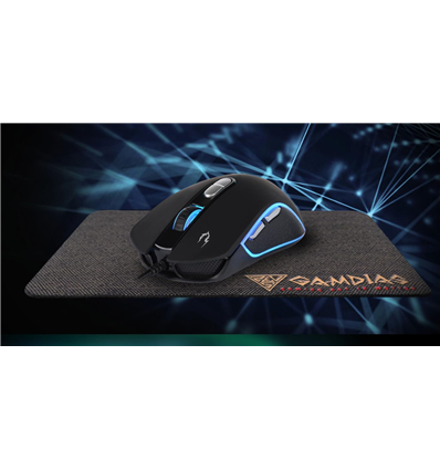 GAMDIAS MOUSE GAMING ZEUS M3 LUCI RGB 13 EFFETTI 7200 DPI + PAD