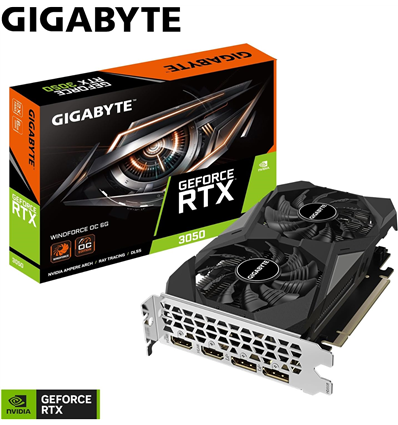 VGA Gigabyte GeForce® RTX 3050 6GB Windforce OC