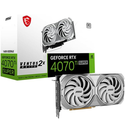 VGA MSI GeForce® RTX 4070 TI SUPER 16GB Ventus 2X White OC