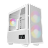 DEEPCOOL CASE MICRO ATX CH360 DIGITAL WHITE 2*140+1*120mm ARGB FAN TG