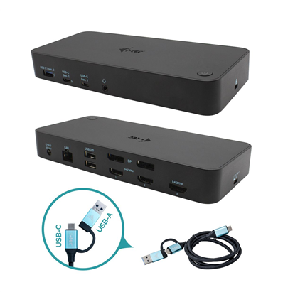 Docking - I-Tec usb 3.0 / usb-c / thunderbolt, 3x 4k