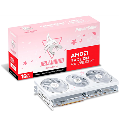 VGA PowerColor Radeon Hellhound Sakura RX 7800XT 16GB GDDR6