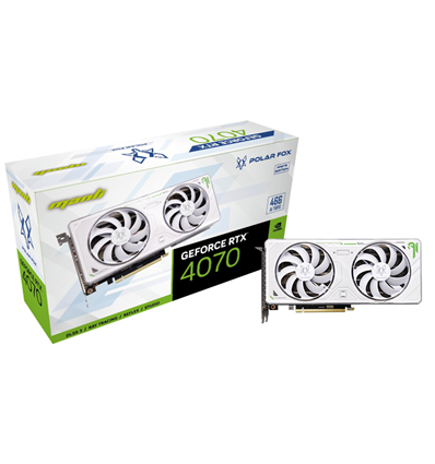 VGA Man GeForce® RTX 4070 12GB Polar Fox - White (Twin Cooler)