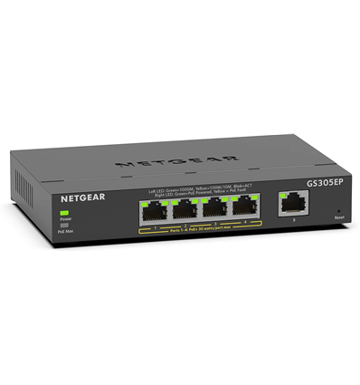 Netgear Plus Switch 5-port 10/100/1000 GS305EP-100PES