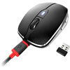 Mouse Cherry MW 8C Advanced - (JW-8100) - ergonomisch - optisch - 6 Tasten - kabellos - 2.4 GHz, Bluetooth 4.0 - kabelloser Empf