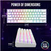 GAMDIAS TASTIERA HERMES E3 US WHITE MECCANICA RGB + 19 EFFETTI LUCI