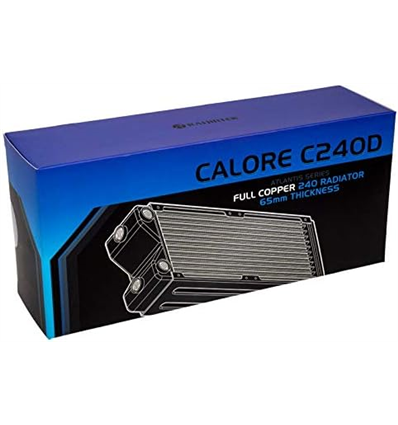 RAIJINTEK RADIATORE CALORE C240D 65mm RAME & OTTONE G1/4'' 0R400055