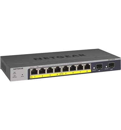 NETGEAR Switch Desktop Gigabit Smart 8-port 10/100/1000 GS110TP-300EUS