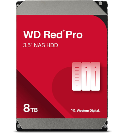 Hard Disk Interno WD Red Pro WD8005FFBX 8TB/8,9/600/72 Sata III 256MB (D) (CMR)