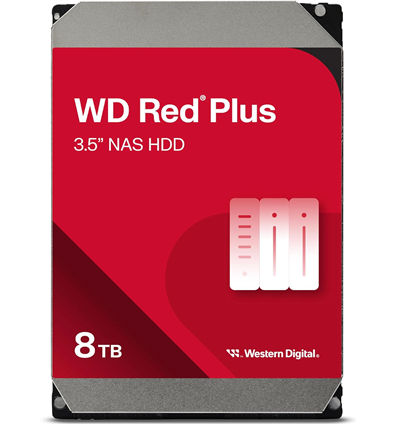 Hard Disk Interno WD Red Plus WD80EFPX 8TB SATA III 256MB (CMR)