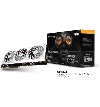 Scheda Video SAPPHIRE PURE RADEON RX 7700 XT 12GB Gaming OC FROSTPUNK 2 Edition GDDR6 (UEFI)