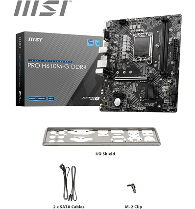 MB MSI PRO H610M-G MATX DDR4 S1700