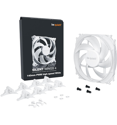 PC- FAN Be Quiet SilentWings 4 140mm PWM high-speed White BL117