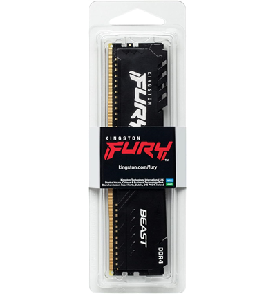 Memoria RAM DDR4 16GB PC 3200 Kingston FURY Beast KF432C16BB1/16