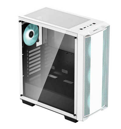 DEEPCOOL CASE MID TOWER CC560 V2 WHITE 3+1x120 LED FAN TG