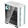 DEEPCOOL CASE MID TOWER CC560 V2 WHITE 3+1x120 LED FAN TG