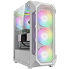 GAMDIAS CASE MID TOWER AURA GC1 ELITE WHITE 4*120mm RGB FAN TG MESH