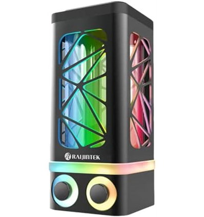 RAIJINTEK SERBATOI ANTILA PURE R100B BLK 5V ARGB H173mm 400ml G1/4''