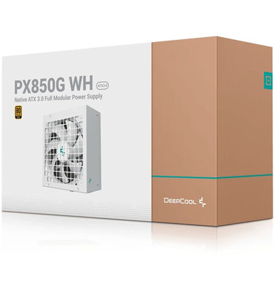 DEEPCOOL ALIM. PX850-G WHITE ATX3 850W 12VHPWR, 2EPS 3PCI-e R-PX850G-FC0W-E