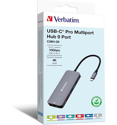 Verbatim USB-C Multiport Hub 9 Port CMH-09 32152