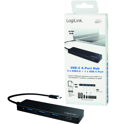 USB Hub Logilink 3.2 Gen 1x1 USB-C, 4-Port (UA0311)