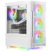 GAMDIAS CASE MID TOWER ATHENA M6 WHITE 4x120mm FAN ARGB,MESH FRONT PANEL