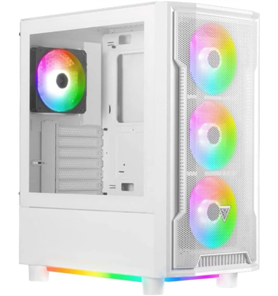 GAMDIAS CASE MID TOWER ATHENA M6 WHITE 4x120mm FAN ARGB,MESH FRONT PANEL