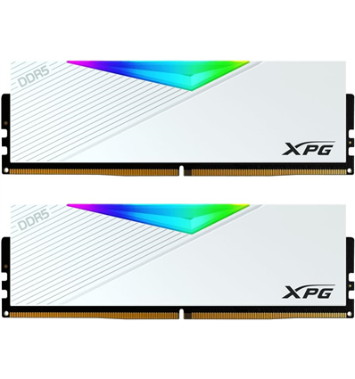 MEM DDR5 ADATA XPG LANCER RGB 32GB KIT (2x16GB) 6400MHz WHITE