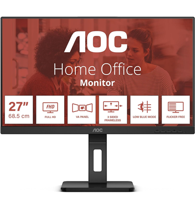 Monitor AOC 27E3QAF 68.6cm (27)LED,HDMI,DisplayPort,Scheda Video,SP