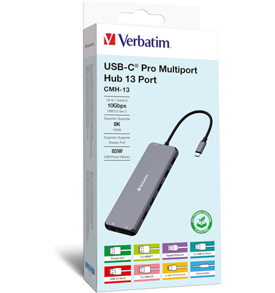 Verbatim USB-C Multiport Hub 13 Port CMH-13 32153