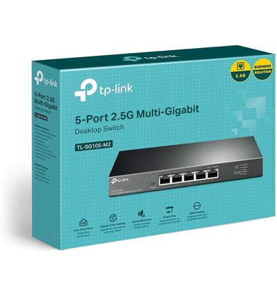 TP-Link Switch Desktop 5-port 100/1000/2,5G TL-SG105-M2