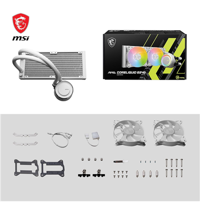 Cooler MSI MAG CORELIQUID E240 White - Wasserkühlung