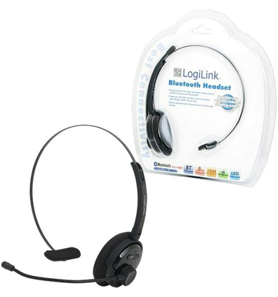 LogiLink Bluetooth Headset Mono with headband and microphone BT0027