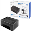 HDD Dockingstation LogiLink Quickport USB 3.0 2-Port für 2,5/3,5 SATA HDD/SSD QP0029