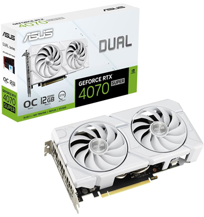 Scheda Video Asus GeForce® RTX 4070 Super 12GB Dual Evo White OC