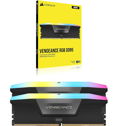 Memoria RAM DDR5 32GB KIT 2x16GB PC 6000 Corsair Vengeance RGB CMH32GX5M2B6000C30