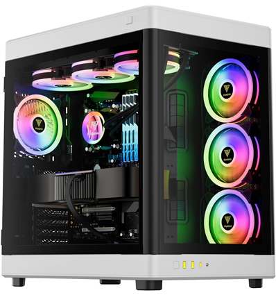 GAMDIAS CASE TOWER NESO P1 BW BIANCO/NERO 2*TG 5V ARGB MB (x RTX4090..)