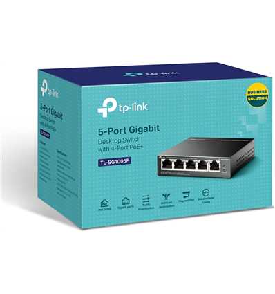 TP-Link Switcher Gigabit 4-port 10/100/1000 TL-SG1005P