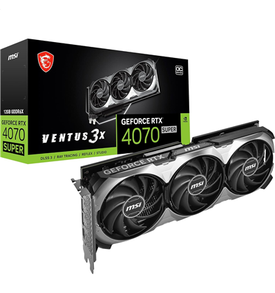 Scheda Video MSI GeForce® RTX 4070 Super 12GB Ventus 3X OC