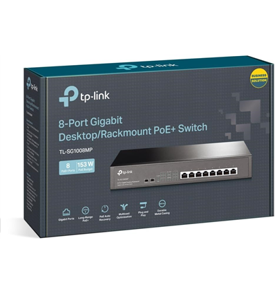 TP-Link Switch Gigabit 8-port 10/100/1000M TL-SG1008MP