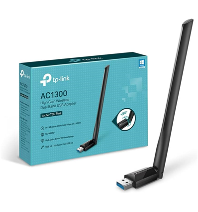 TP-LINK ARCHER T3U PLUS USB WIRELESS DUAL BAND AC1300 antenna esterna