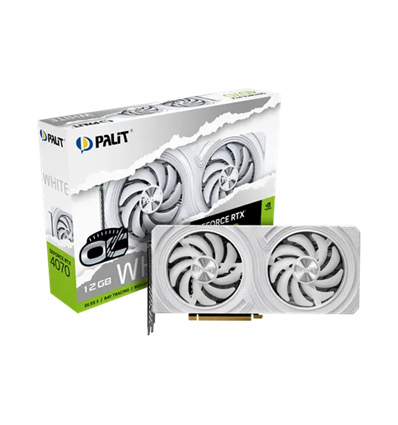 Scheda Video Palit GeForce® RTX 4070 12GB Dual OC WHITE GDDR6