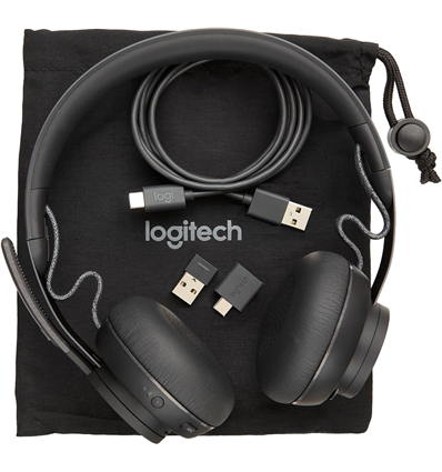 Headset Logitech Zone MS Grafite (981-000854)