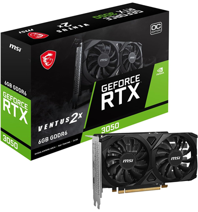 Scheda Video MSI GeForce® RTX 3050 6GB Ventus 2X E OC