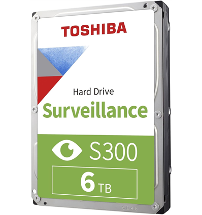 Hard Disk Interno Toshiba S300 Surveillance HDWT860UZSVA 6TB 5400rpm Sata III 256MB (D)