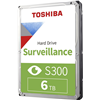 Hard Disk Interno Toshiba S300 Surveillance HDWT860UZSVA 6TB 5400rpm Sata III 256MB (D)