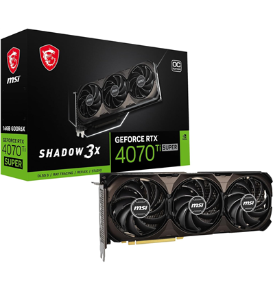 Scheda Video MSI GeForce® RTX 4070 TI SUPER 16GB SHADOW 3X OC