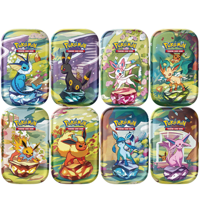 Pokemon - SV8.5 Evoluzioni Prismatiche - x8 Mini Tin BOX intero IT (Pre-ordine - in allocazione)