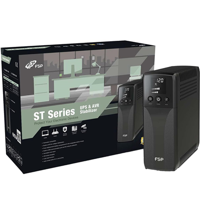 FSP UPS ST 1200 12000VA 720W HID RJ45 4xSCHUKO hot swappable battery 2x12V9