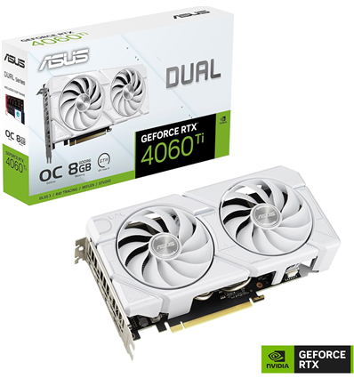 Scheda Video Asus GeForce® RTX 4060TI 8GB DUAL EVO OC WHITE